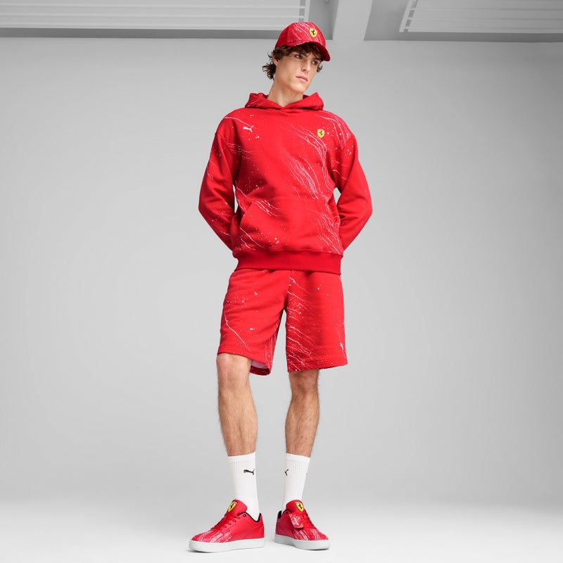 PUMA Scuderia Ferrari HP Race Colour Splash Mens Red Hoodie - Image 3